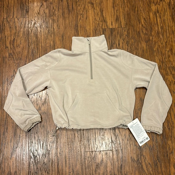 lululemon athletica Sweaters - NWT Lululemon Brushed Softstreme Half Zip Size 2
